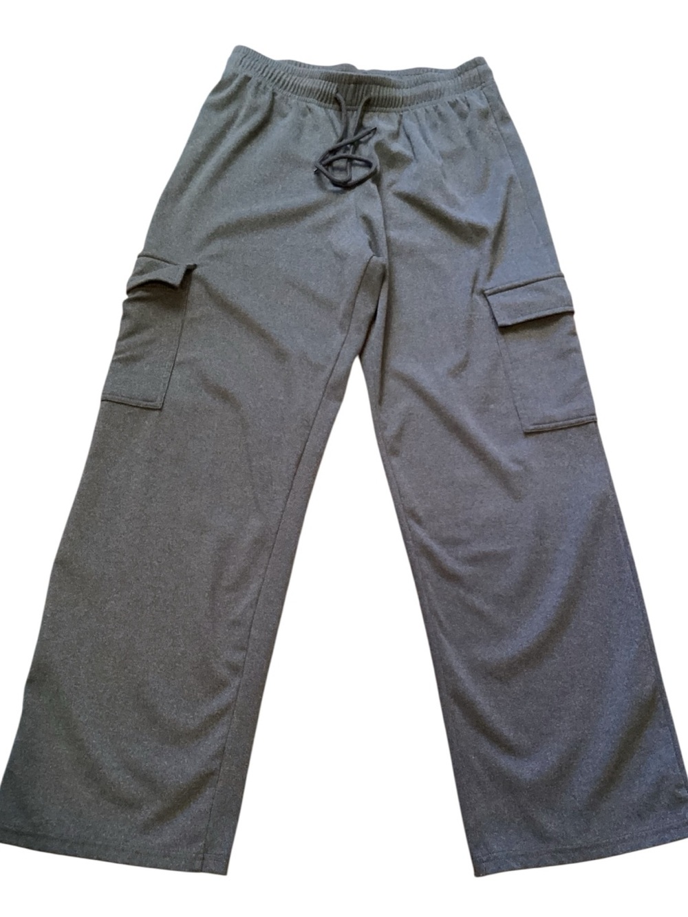 Downtown Motion Soft Knit Cargo Straight Leg Lounge Pants‎ Grey Medium
